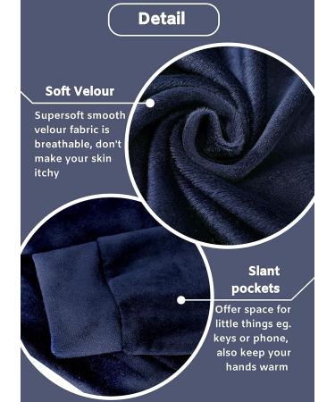 V.&GRIN Girls Tracksuit Set - Velour Zip Up Hoodie and Sweatpants - Navy, 10-12 Years - Buy Online on GoSupps.com