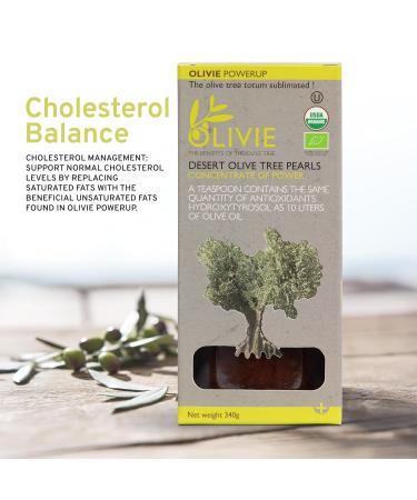 Organic Olive Leaf Extract Capsules, PowerUp Pearls by OLIVIE, Antioxidant Polyphenols Supplement, Olive Oil Scrub for Skin, Immune Support, 340g 340 grams - Buy Online on GoSupps.com