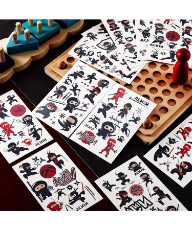 Patelai Ninja Temporary Tattoos - 36 Sheets, FDA Registered, 12 Styles for Kids Party Decorations and School Rewards - Buy Online on GoSupps.com