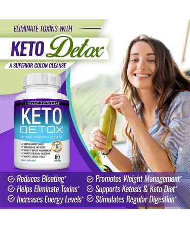 Keto Detox Pills - Advanced 1532 Mg Acai Colon Cleanser - 60 Capsules - Buy Online on GoSupps.com