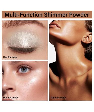 5 Colors Glitter Eyeshadow Palette - Highly Pigmented Shimmer Shades for Stunning Eye Looks - Buy Online on GoSupps.com