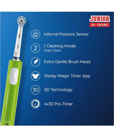 Oral-B Junior Electric Toothbrush - Green, Pack of 1 - Buy Online on GoSupps.com