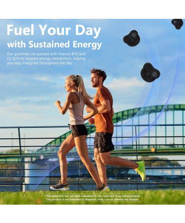 Natural Energy Gummies with Vitamin B12 Goji CoQ10 Energy Support & Metabolism Support Chewable Supplement GMO Free Gluten Free (Raspberry 60 Count) Raspberry 60 Count (Pack of 1) - Buy Online on GoSupps.com