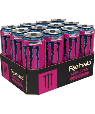 MONSTER ENERGY Rehab Wild Berry Tea 458mL Cans Pack of 12 - Buy Online on GoSupps.com
