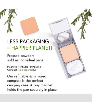 Honeybee Gardens Radiant Skin Pressed Mineral Powder Foundation Refill - Fiji 7.5g/0.26 oz | Vegan, Gluten-Free, Cruelty-Free - Buy Online on GoSupps.com