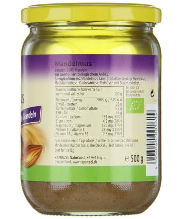 Rapunzel Organic Almond Butter - Vegan Economy Pack (3 x 500g) | International Shipping - Buy Online on GoSupps.com