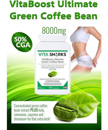 VitaBoost Ultimate Green Coffee Bean: 60 Kosher Capsules for Healthy Weight Loss & Metabolism Boost - Buy Online on GoSupps.com