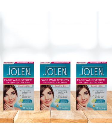 Face Wax Strips For Sensitive Skin 4 Pack Hair Removal Strips For Lips Chin & Eyebrows (64 Strips) - Buy Online on GoSupps.com