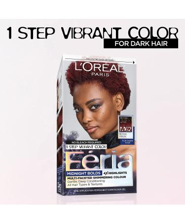 L'Oreal Paris Feria Midnight Bold Hair Color Kit - Blood Moon, No Bleach - Pack of 1 - Buy Online on GoSupps.com
