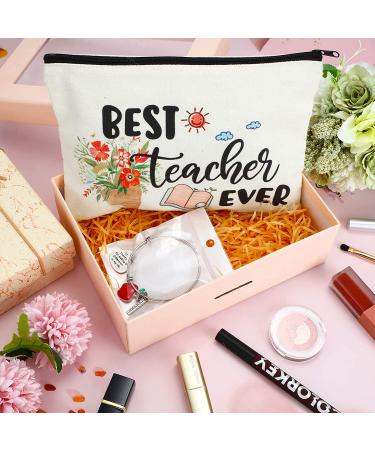 Teacher Appreciation Gift Set: 8 pcs Makeup Pouches & Bangle Bracelets - Graduation & End of Year Thank You Gifts for Women - Buy Online on GoSupps.com