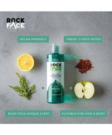 Rockface Men's Shower Gel 200ml - Fresh Masculine Scent - All-in-One Body Wash for Men - Buy Online on GoSupps.com