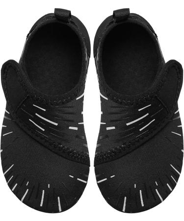 JIASUQI Kids Water Shoes Quick Dry Barefoot Aqua Socks - 12/12.5 UK Child, Black - Buy Online on GoSupps.com