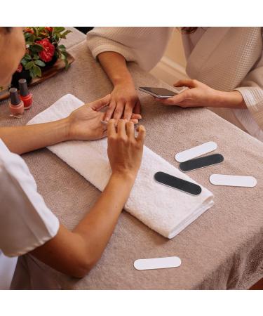 RosewineC 100pcs Nail Files - Double-Sided Disposable Professional Mini Nail Files for Girls - Black & White Wood Care - Buy Online on GoSupps.com