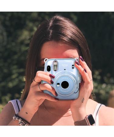 Leonuliy Mini 11 Camera Protective Case with Shoulder Strap and Sticker - Crystal Clear PVC for Fujifilm Instax Mini 11 Instant Camera - Buy Online on GoSupps.com