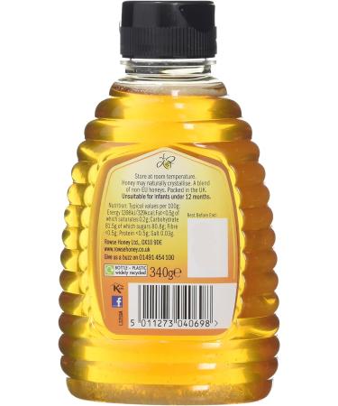 Rowse Squeezable Honey 340g - Convenient and Delicious | Pack of 1 - Buy Online on GoSupps.com