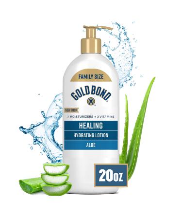 Gold Bond Healing Skin Therapy Lotion with aloe 20 oz., Non-Greasy & Hypoallergenic
