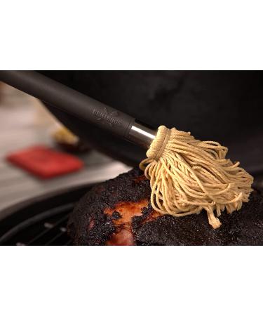 GRILLHOGS 18-inch Basting Mop with Bonus Head - Perfect for Sauce Lovers! Soft Grip Handle, Dishwasher Safe - Buy Online on GoSupps.com