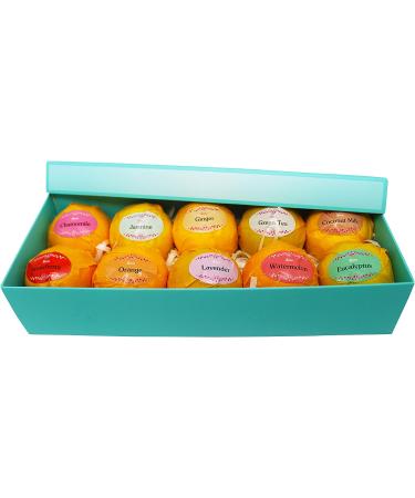 Bath Bombs Gift Set - 10 Unique Scents - Great Gift for Women, Mom, Girls, Teens - Spa Aromatherapy for Relaxation - Perfect for Graduation, Valentines Day, Birthdays - Buy Online on GoSupps.com
