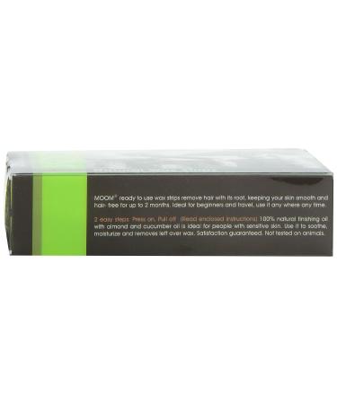 MOOM Face Wax Strips for Women - All-Natural Chamomile & Lavender Hair Removal Kit - Includes Finishing Oil - Ideal for Face & Bikini - Buy Online on GoSupps.com