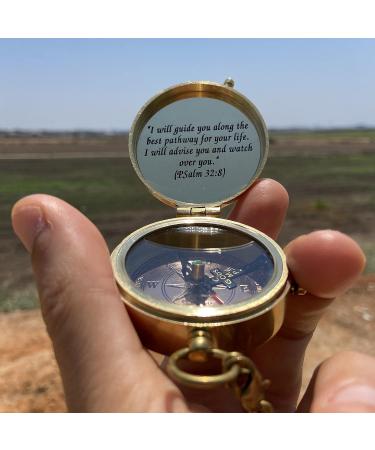 OakiWay God's Path Compass - Religious Gifts for Men | Baptism, Communion, Confirmation, Graduation | Personalized Wooden Case - Buy Online on GoSupps.com