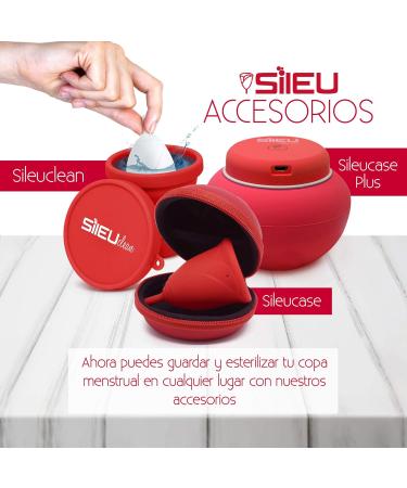 Sileu Menstrual Cup Size L | Eco-Friendly Medical Silicone | Best for Sports Yoga Swimming & Pilates - Alternative to Tampons & Pads - Buy Online on GoSupps.com