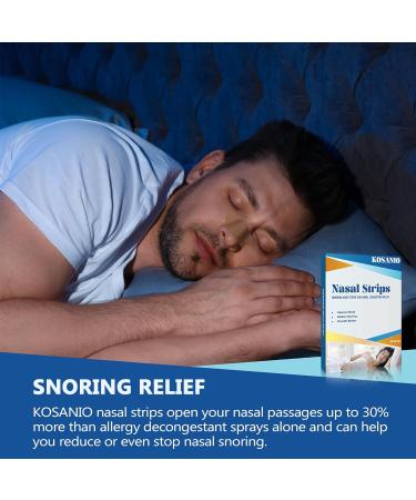 KOSANIO Nasal Strips 50 Count - Effective Snoring Relief & Nasal Congestion. Improve Sleep & Breathe Better with Extra Strength Nasal Strips - Buy Online on GoSupps.com