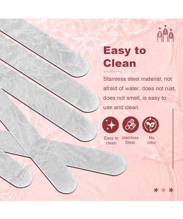 Scalewbin 6 Pieces Stainless Steel Nail File Double-Sided Diamond Nail File Metal Nail File Manicure File for Family and Travel - Buy Online on GoSupps.com