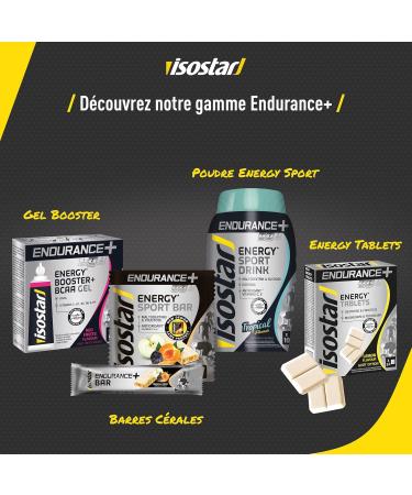 Isostar Endurance Plus Energy Tablets - Lemon Flavor - Glucose and Fructose - Magnesium and Potassium - Vitamins - 1 Box of 24 - Buy Online on GoSupps.com