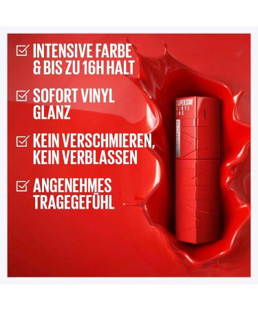 Maybelline New York Super Stay Vinyl Ink Liquid Lipstick No. 40 Witty - 16 Hour Hold & Shiny Finish 4.2 ml | International Shipping - Buy Online on GoSupps.com