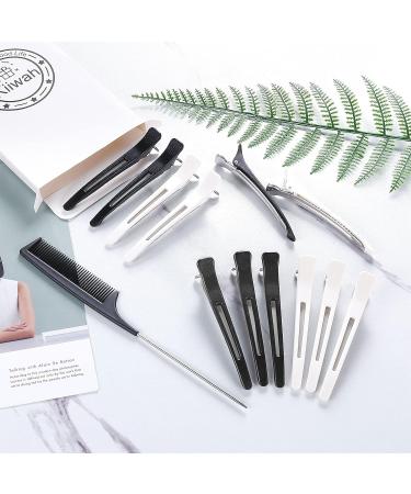 Pack of 12 Sectioning Hair Clips with Silicone Bands - Essential Hairdressing Accessories & Supplies - Buy Online on GoSupps.com