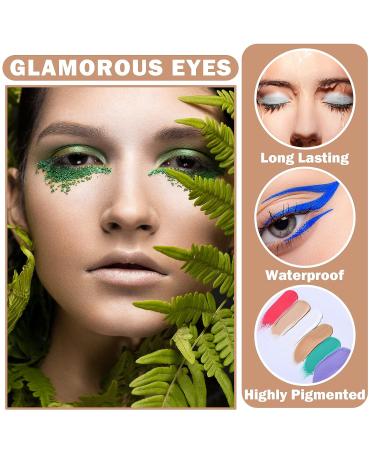 CAHIUYOA Eyeshadow Primer Trio for Mature Women - Violet, Mint Green, Rose Pink | Waterproof, Long-Lasting Eye Makeup Base - Buy Online on GoSupps.com