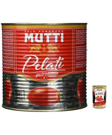 Italian Gourmet E.R. Mutti Pelati Professional Gastronomia Peeled Tomatoes 2.5 kg + Italian Gourmet Pokpa 400 g Set of 3