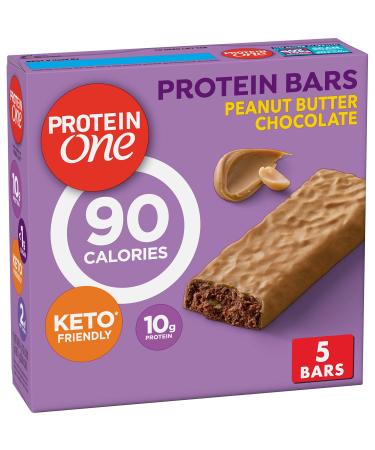 Protein One 90 Calorie Keto Protein Bars, Peanut Butter Chocolate, 5 ct