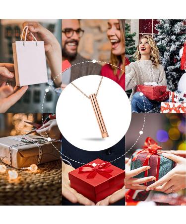 Anxiety Relief Necklace | Anapana Breathing Tool | Stainless Steel Meditation Practice | Stop Smoking Aid | Calming Gift for Women - Buy Online on GoSupps.com