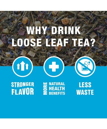 Tiesta Tea Peaches N' Green | Feuilles en vrac | Th vert p che lisse | M lange premium | Caf moyen | Faites chaud ou glac et infusez jusqu' 50 tasses bo te rechargeable 142 Peaches N Green 85 g (Pack of 1) - Buy Online on GoSupps.com