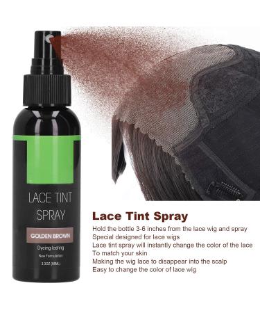 Buy Lace Tint Spray for Wigs - Melting Spray for Lace Frontals & Closures (Gold Brown) - 98ml Portable Tint & Glue Remover - Buy Online on GoSupps.com