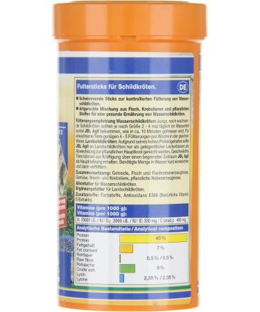 JBL Agil 70342 Turtle Food - 250 ml International Shipping | High-Quality Staple Diet for Turtles - Buy Online on GoSupps.com