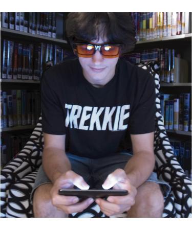 Blue Light Blocking Glasses - Over Reader Fit - Sleep Better with Anti-Glare Orange Lenses - Reduce Insomnia & Eye Strain - Ideal for Men Women & Gamers - Buy Online on GoSupps.com