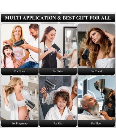 Professional Ionic Hair Dryer 1875W with Negative Ions - Multi-Protection, Noise-Cancelling, 4 LED Modes, Matte Black Finish - Buy Online on GoSupps.com