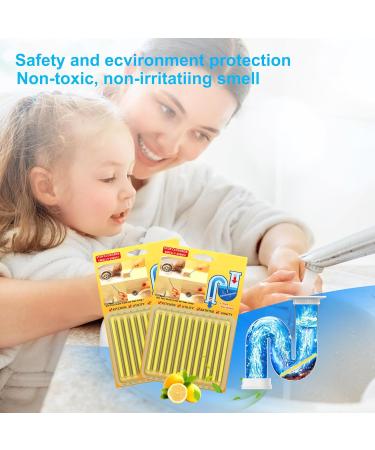 Drain Sticks Drain Cleaner Sticks Drain Stix Dissolves Clogs Eliminates Odors And Keeps Pipes Free Of Obstruction Lemon - Buy Online on GoSupps.com