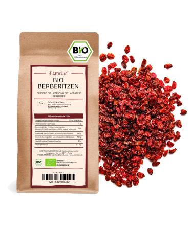1kg of dried organic barberry berries raw quality unsulphured and sugar-free