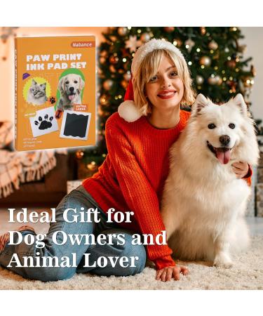 Nabance Large Dog Paw Print & Baby Handprint Set - 2 Photo Frames - Perfect Family Gift for Dogs & Cats - Buy Online on GoSupps.com