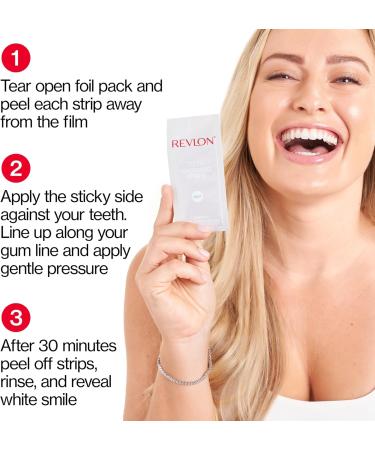 New Revlon Mint Flavored Teeth Whitening Strips | Instant Whitening Reduced Sensitivity | 14 Treatments | Fast International Shipping - Buy Online on GoSupps.com