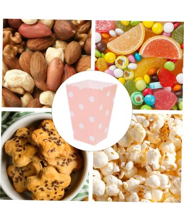 HOMSFOU 24pcs Boxes Popcorn Holder Popcorn Cartons Container Stripe medium Pink - Buy Online on GoSupps.com