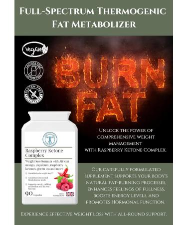 Raspberry Ketones Complex for Weight Loss & Slimming Support - 90 Vegan Capsules - Buy Online on GoSupps.com