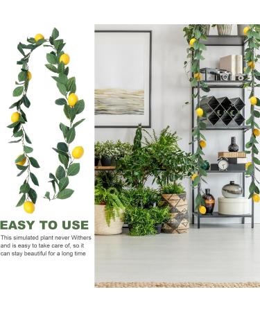 HOMSFOU 3 Pcs Simulation Lemon Rattan Hanging Vine Plant Garland Fruit Garland Mantle Garland Lemon Garland Diy Lemon Berry Vine Simulated Lemon Vine Spring Fake Flower Vine Silk Cloth - Buy Online on GoSupps.com