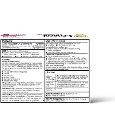 Cepacol Extra Strength Sore Throat & Cough Relief Lozenges - 16 Count Mixed Berry Flavor, Pack of 4 - Buy Online on GoSupps.com