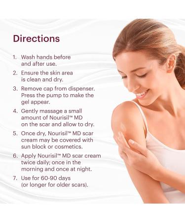 Nourisil MD - Silicone Gel for Scar Removal - Rapid Scar Reduction Therapy by Surgeons & Midwives - 30g Pack - Product Packaging May Vary - Buy Online on GoSupps.com
