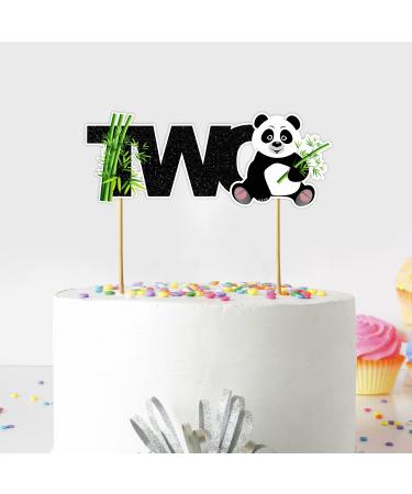 Seyal Panda Two Cake Topper