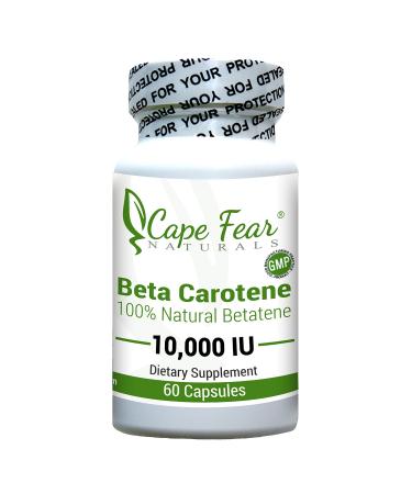 Cape Fear Naturals Beta Carotene, 10,000 IU, 60 Capsules